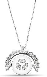 ROTATING PLATE ZIRCON NECKLACE - 1