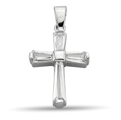 BOUGHET STONE CROSS PENDANT - 1