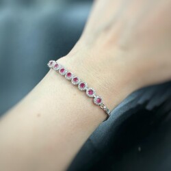 SINGLE STONE ZIRCON BRACELET - 2