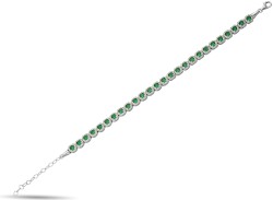 SINGLE STONE ZIRCON BRACELET - 1