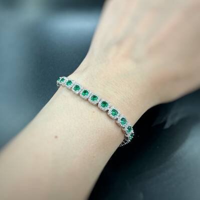 SINGLE STONE ZIRCON BRACELET - 2