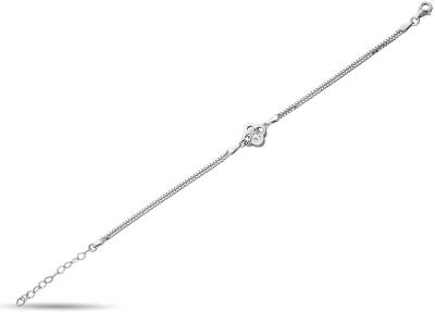 SINGLE STONE ZIRCON NECKLACE WITH FLOWER SYMBOL - 1