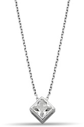 SQUARE STONE ZIRCON NECKLACE - 1