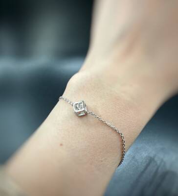 STONE CUBE ZIRCON BRACELET - 2