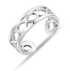 STONELESS RING WITH INFINITY FIGURE - 1