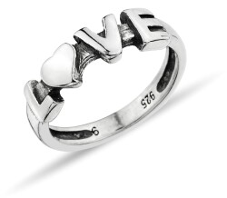 WITH LOVE WRITTEN STONELESS RING - 1