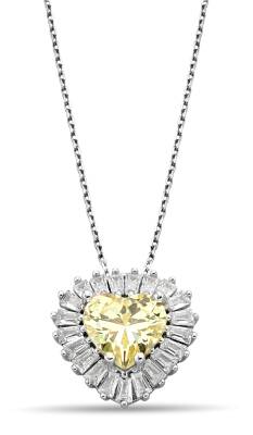 YELLOW BAGUETTE ZIRCON NECKLACE - 1