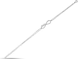 ZIRCON BRACELET WITH INFINITY FIGURE - 1